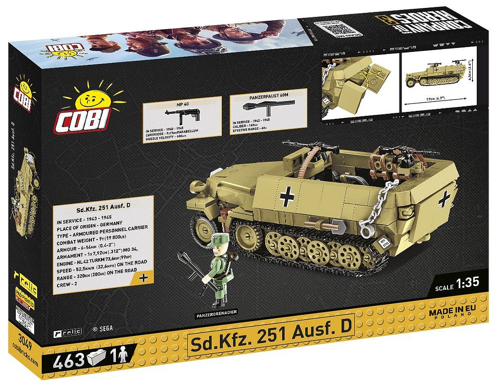 Set de constructie - Sd.Kfz. 251 Ausf.D | Cobi