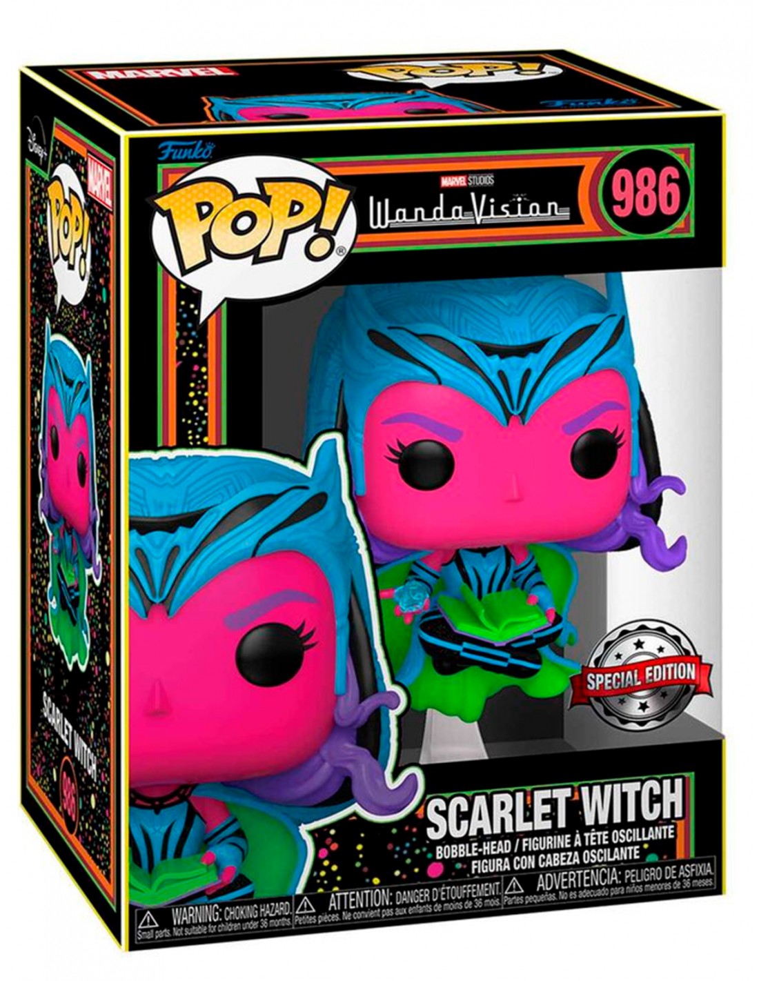 Figurina - Pop! Marvel Studios - WandaVision - Scarlet Witch - Bobble-Head | Funko - 2 | YEO