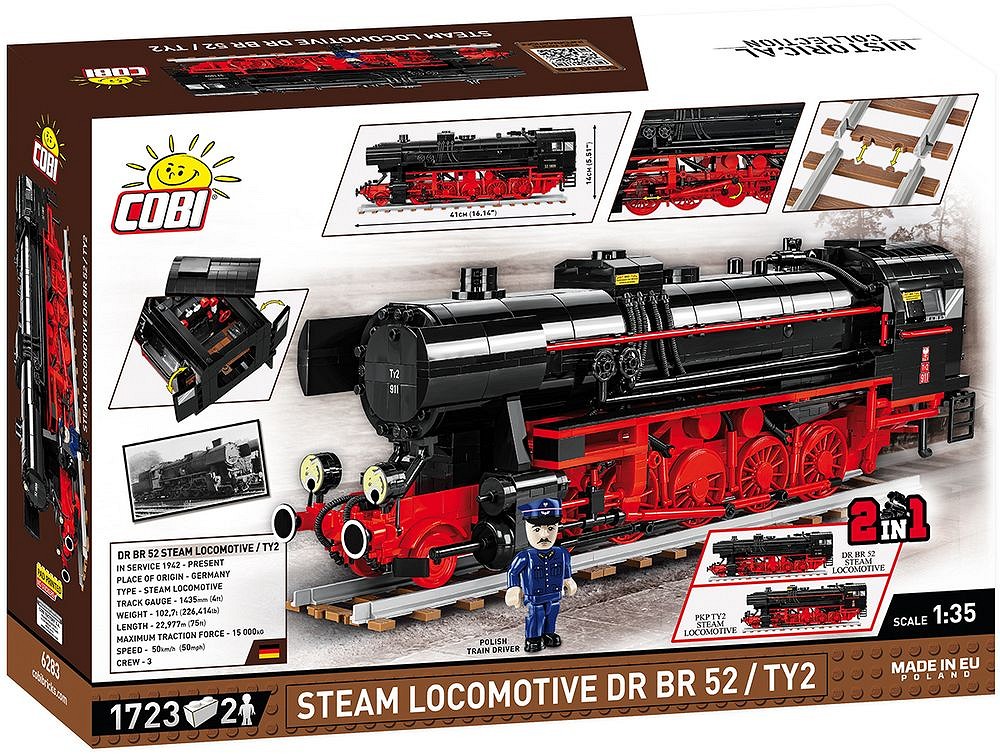 Set de constructie - Steam Locomotive DR BR 52/TY2 | Cobi