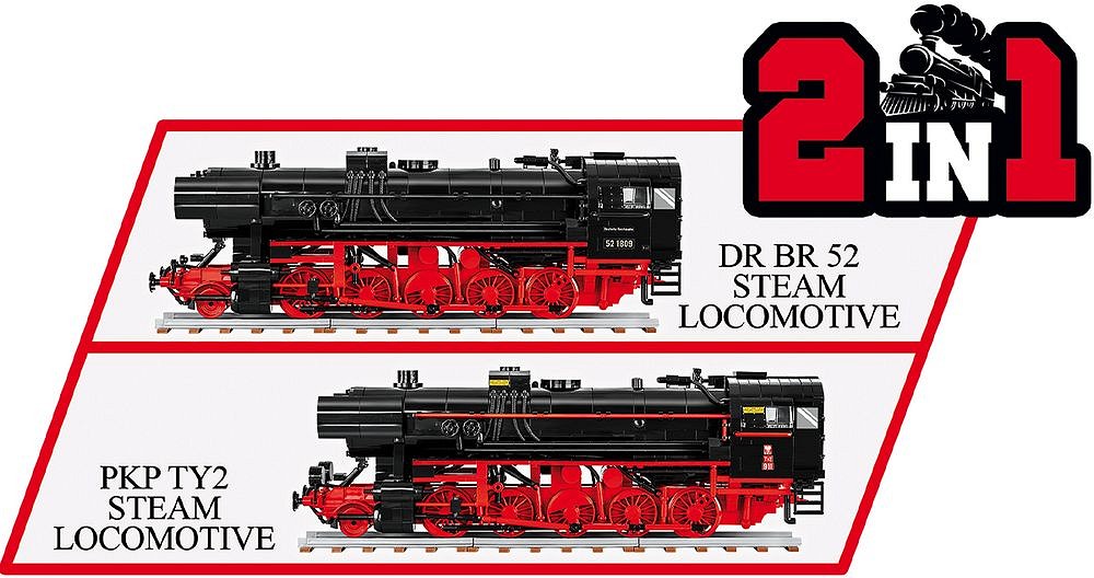 Set de constructie - Steam Locomotive DR BR 52/TY2 | Cobi - 6 | YEO