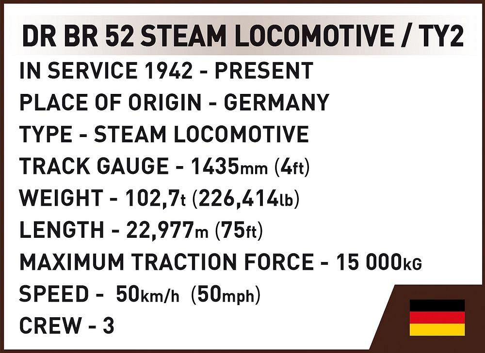 Set de constructie - Steam Locomotive DR BR 52/TY2 | Cobi - 7 | YEO