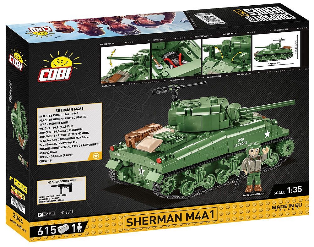 Set de constructie - Sherman M4A1 | Cobi