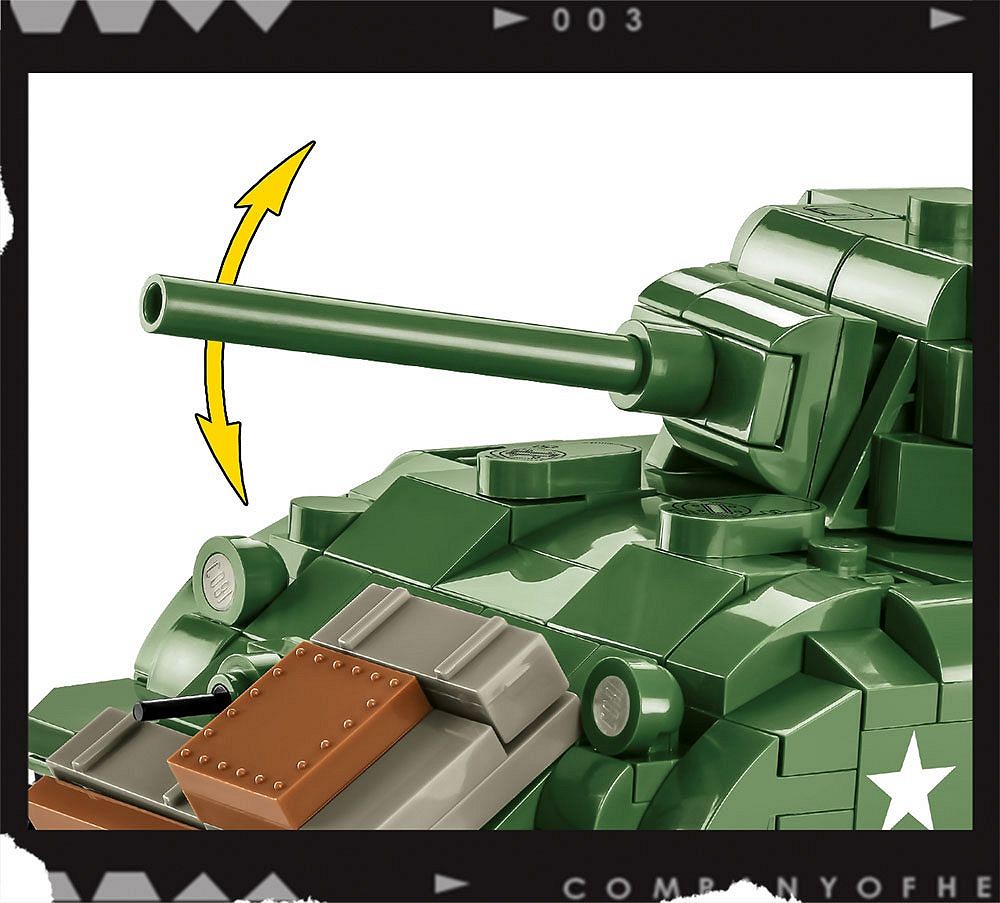 Set de constructie - Sherman M4A1 | Cobi - 3 | YEO