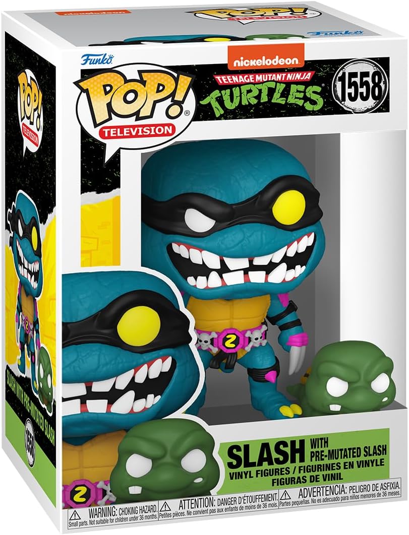 Figurina - Pop! Television - Teenage Mutant Ninja Turtles - Slash With Pre-Mutated Slash | Funko - 3 | YEO