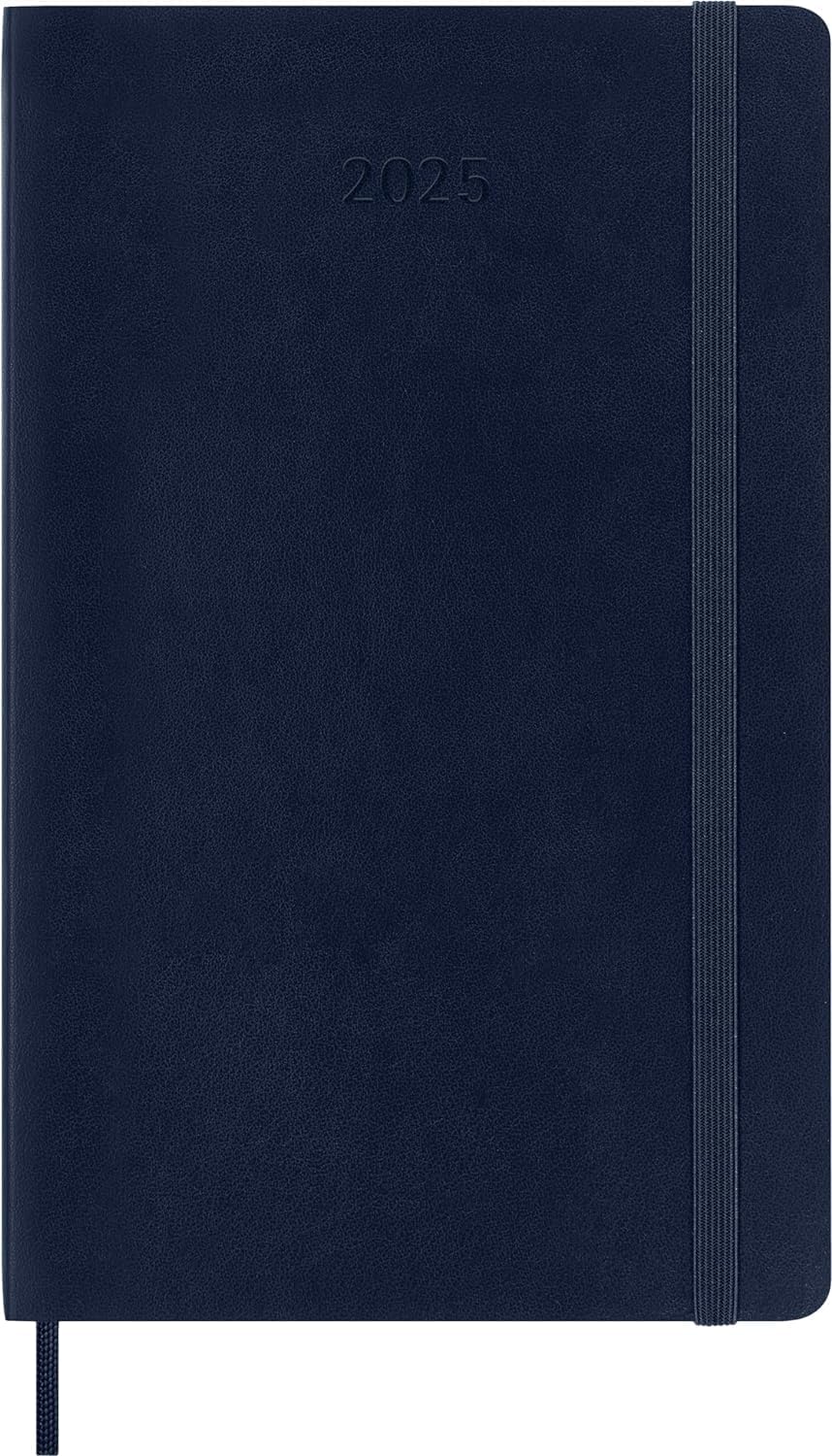 Agenda 2025 - 12 Months Weekly Planner - Soft Cover, Large - Safire Blue | Moleskine