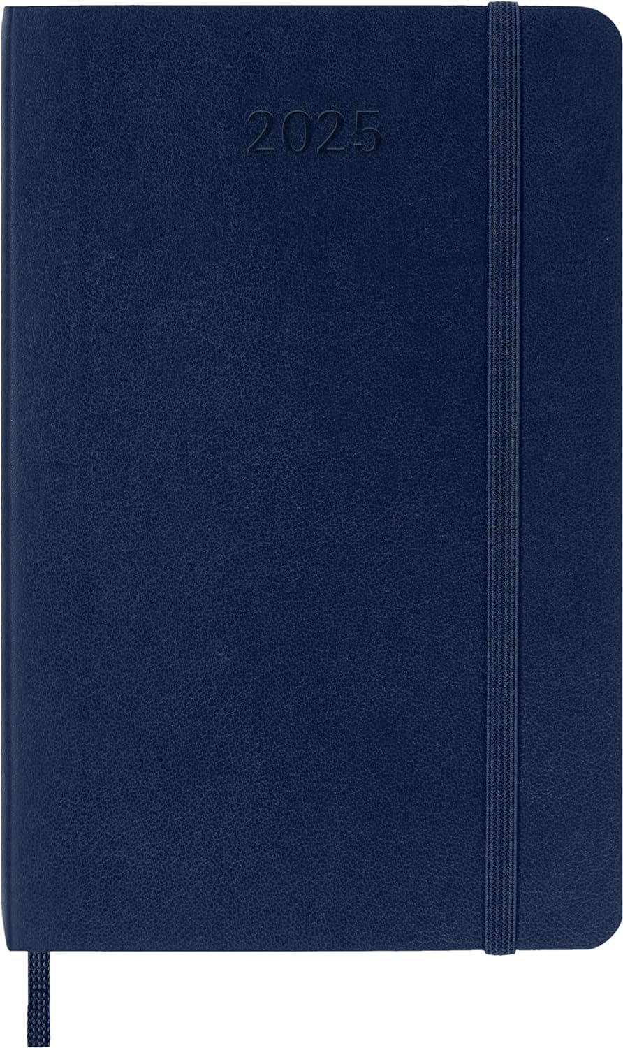 Agenda 2025 - 12 Months Weekly Planner - Soft Cover, Pocket - Safire Blue | Moleskine