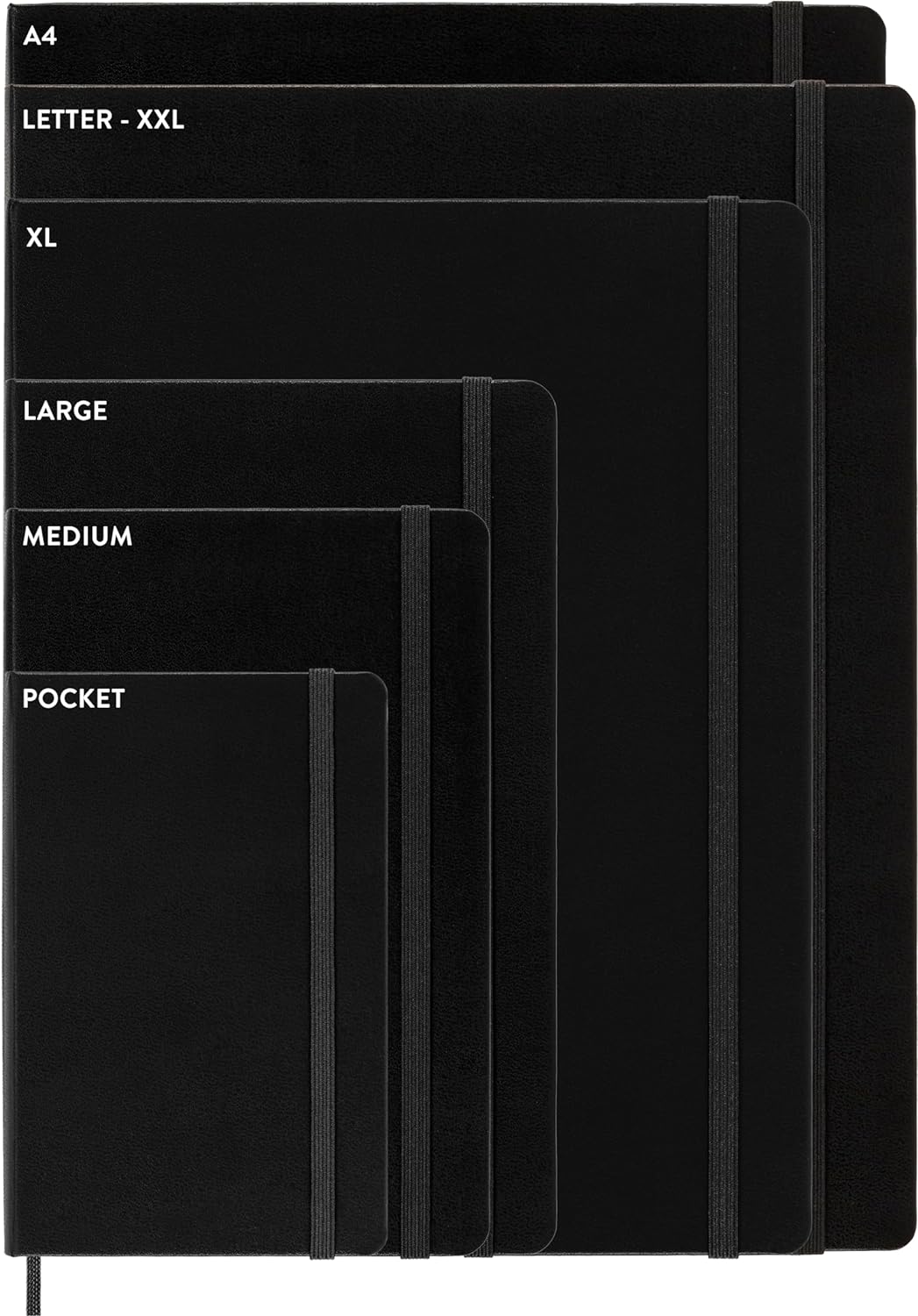 Agenda 2025 - 12 Months Weekly Planner - Soft Cover, Large - Black | Moleskine - 6 | YEO