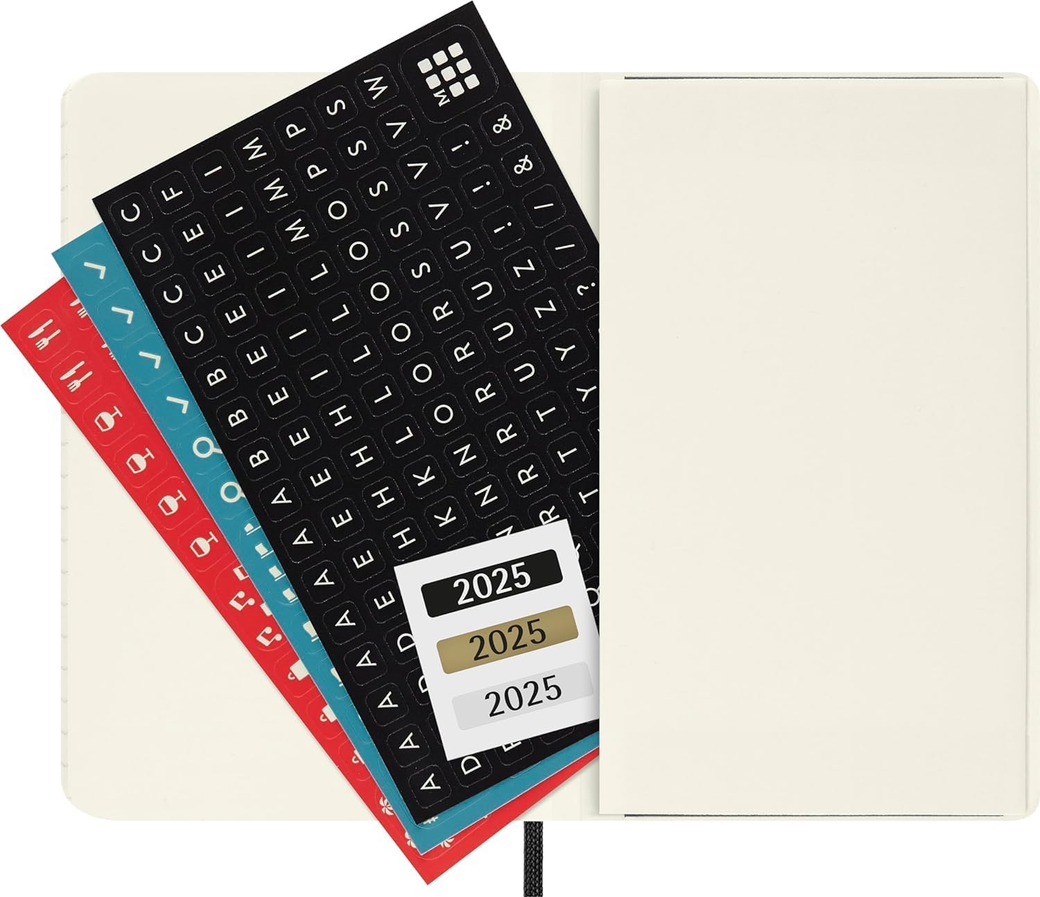 Agenda 2025 - 12 Months Weekly Planner - Soft Cover, Pocket - Black | Moleskine - 4 | YEO