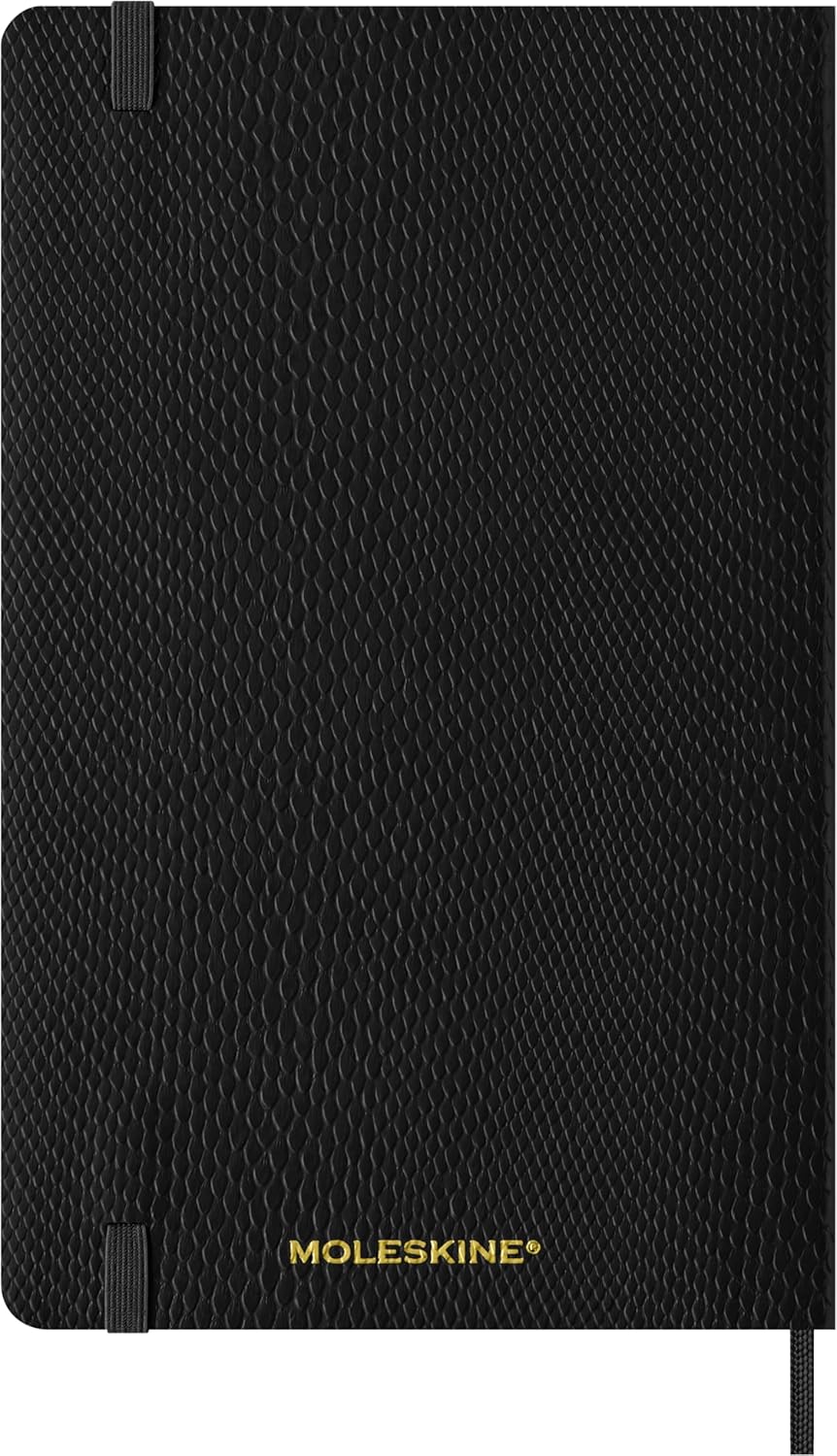 Agenda 2025 - Moleskine Precious and Ethical 12 Month - Weekly Planner - Soft Cover - Large, Black | Moleskine - 4 | YEO