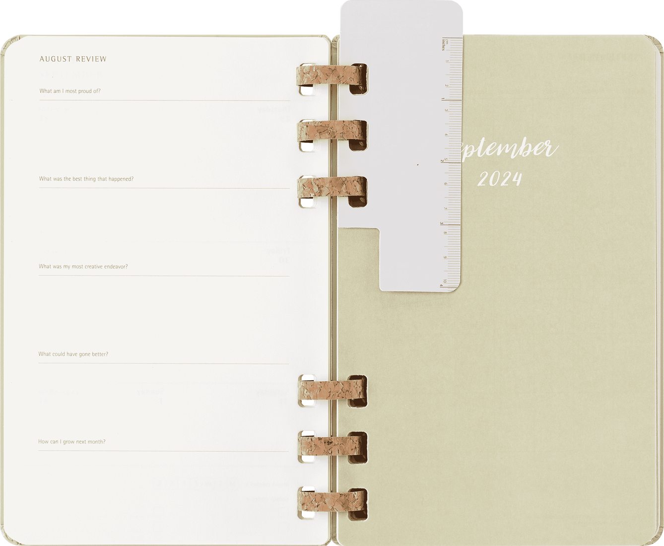 Agenda 2024/2025 - Student Life 12-Month Diary - Large, Hard Cover, Spiral - Kiwi | Moleskine - 5 | YEO