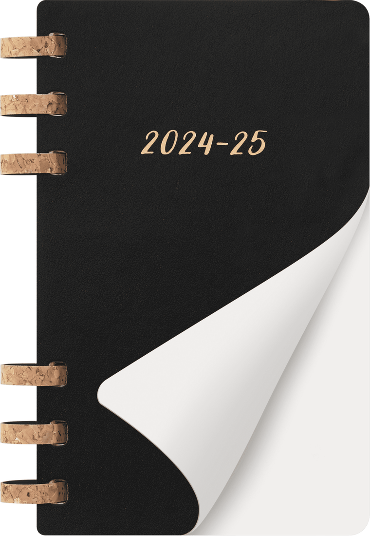 Agenda 2024/2025 - Student Life 12-Month Diary - Large, Soft Cover, Spiral - Black | Moleskine