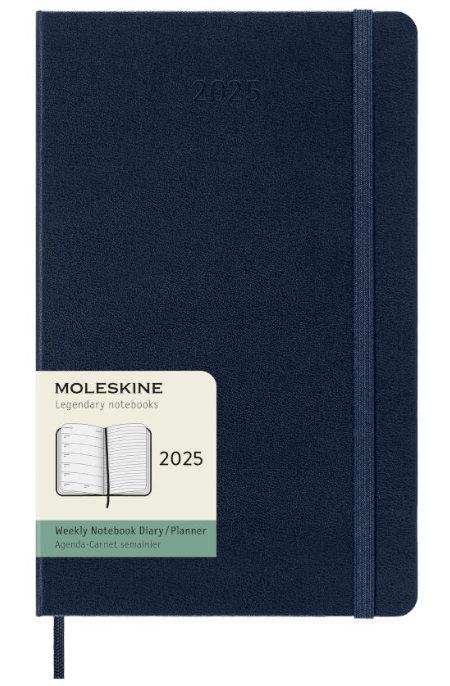 Agenda 2025 - Moleskine 12 Month - Weekly Diary Planner - Large Sapphire | Moleskine - 6 | YEO