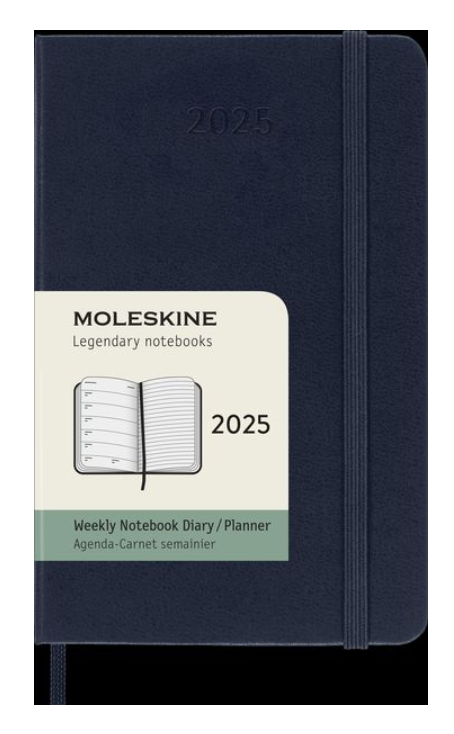 Agenda 2025 - Moleskine 12 Months Weekly Planner - Pocket Sapphire | Moleskine - 6 | YEO