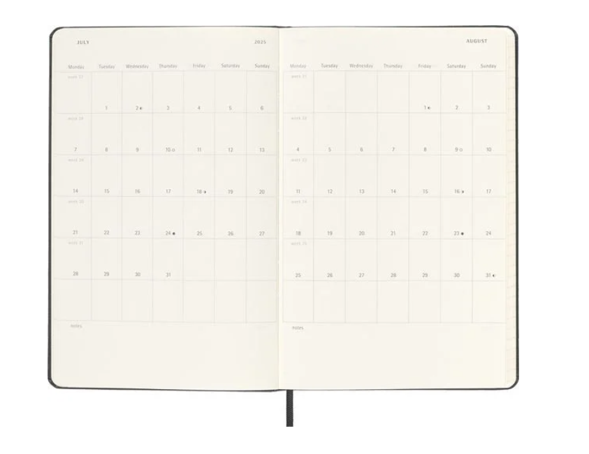 Agenda 2025 - Moleskine Clasic 12 Month - Weekly Vertical Planner | Moleskine - 3 | YEO