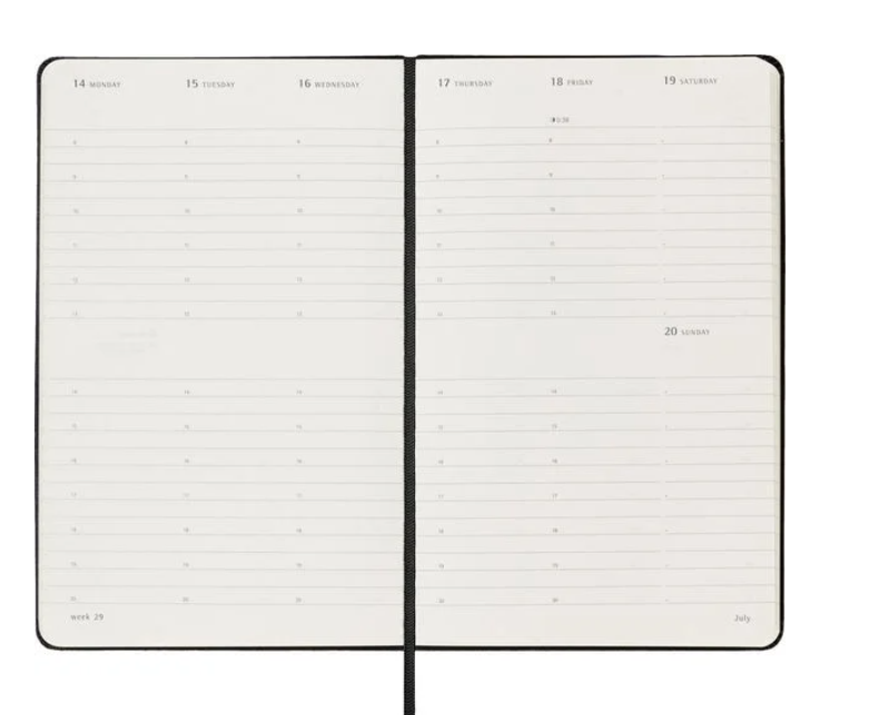 Agenda 2025 - Moleskine Clasic 12 Month - Weekly Vertical Planner | Moleskine - 4 | YEO