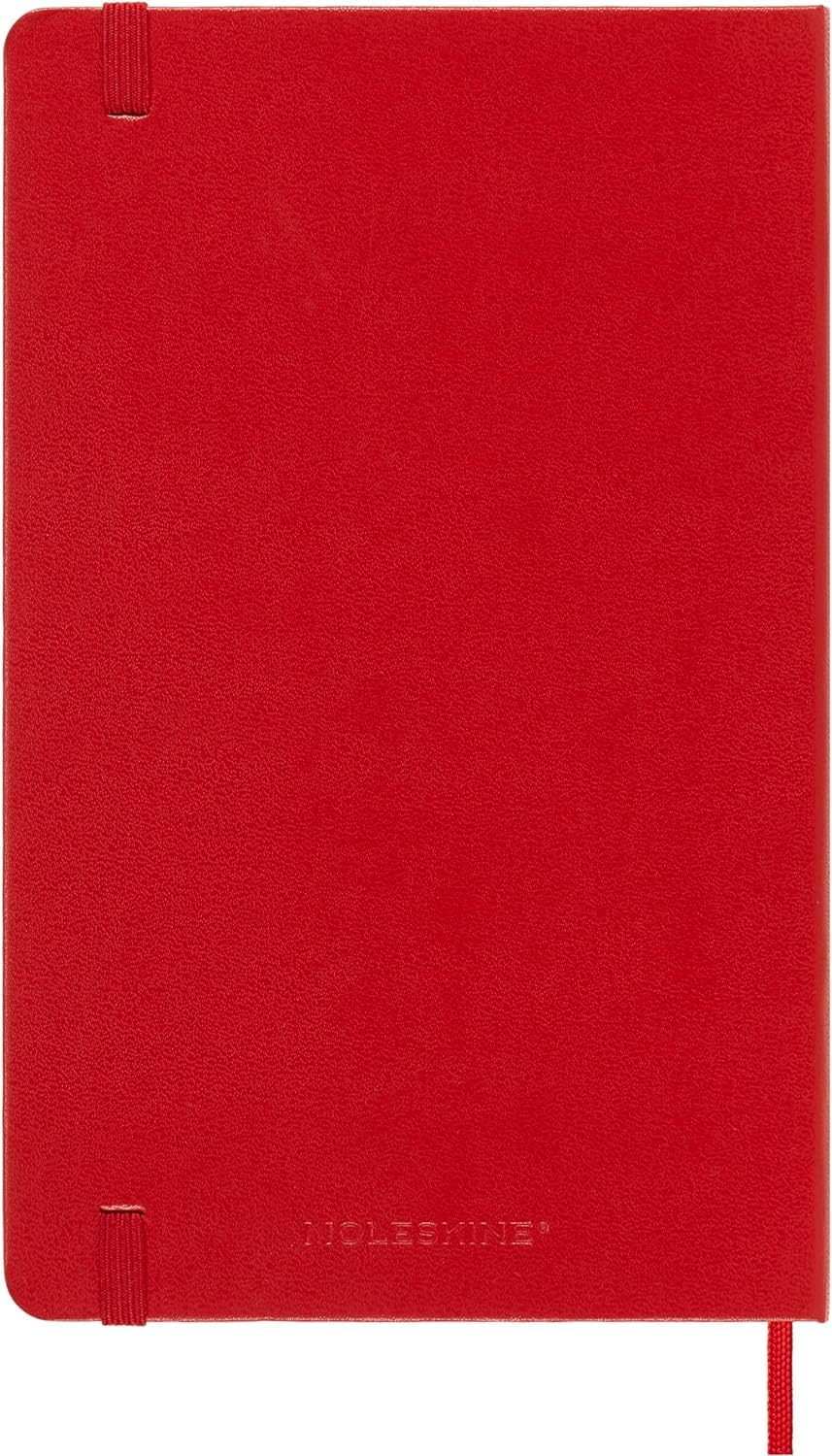 Agenda 2025 - Moleskine Classic 12 Month - Weekly Notebook Planner - Hard Cover - Large, Red | Moleskine - 6 | YEO