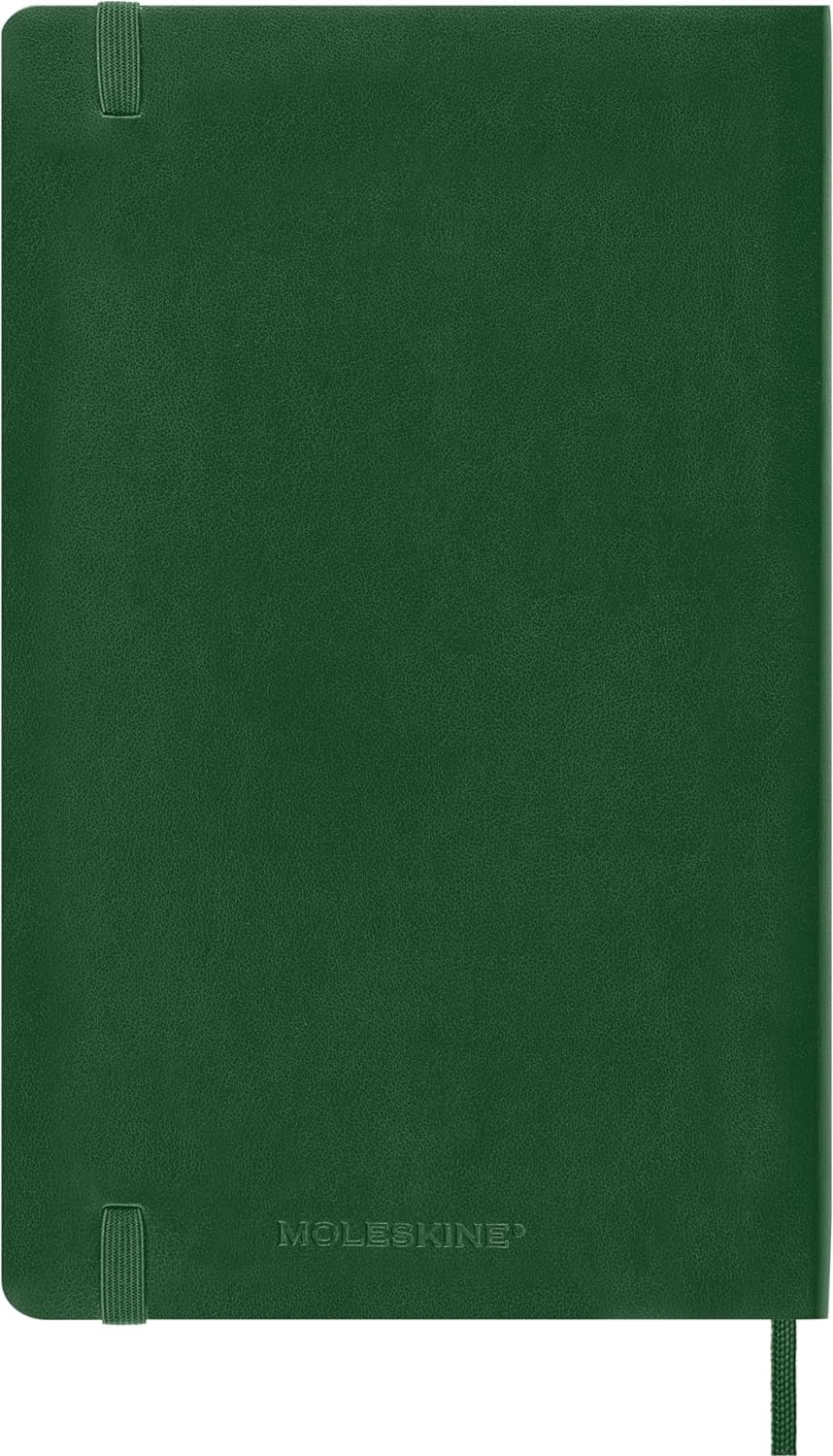 Agenda 2025 - Moleskine Classic 12 Month - Daily Planner - Soft Cover - Large, Green | Moleskine