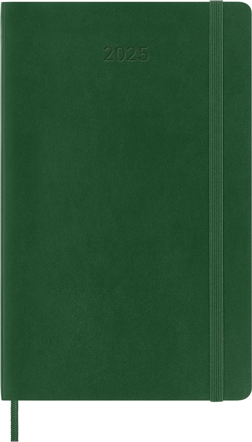 Agenda 2025 - Moleskine Classic 12 Month - Daily Planner - Soft Cover - Large, Green | Moleskine - 1 | YEO