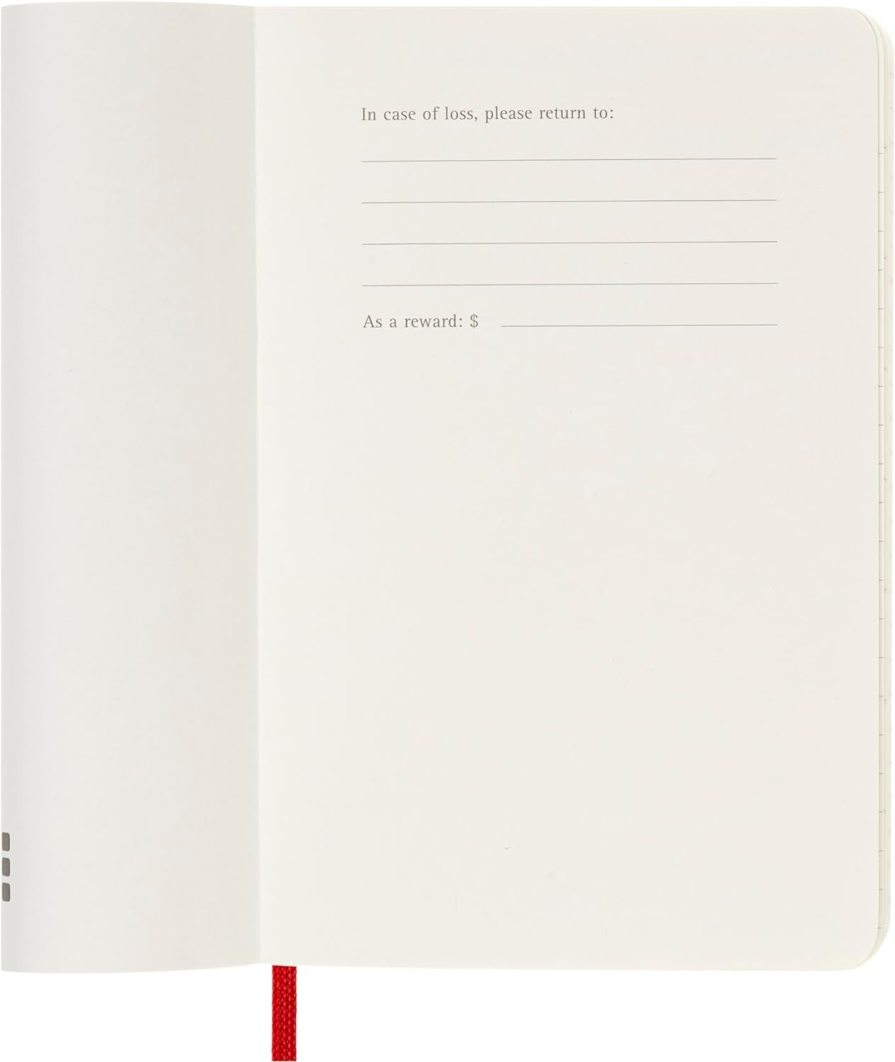 Agenada 2025 - Moleskine Classic 12 Month - Weekly Planner Notebook - Soft Cover, Pocket, Red | Moleskine - 3 | YEO