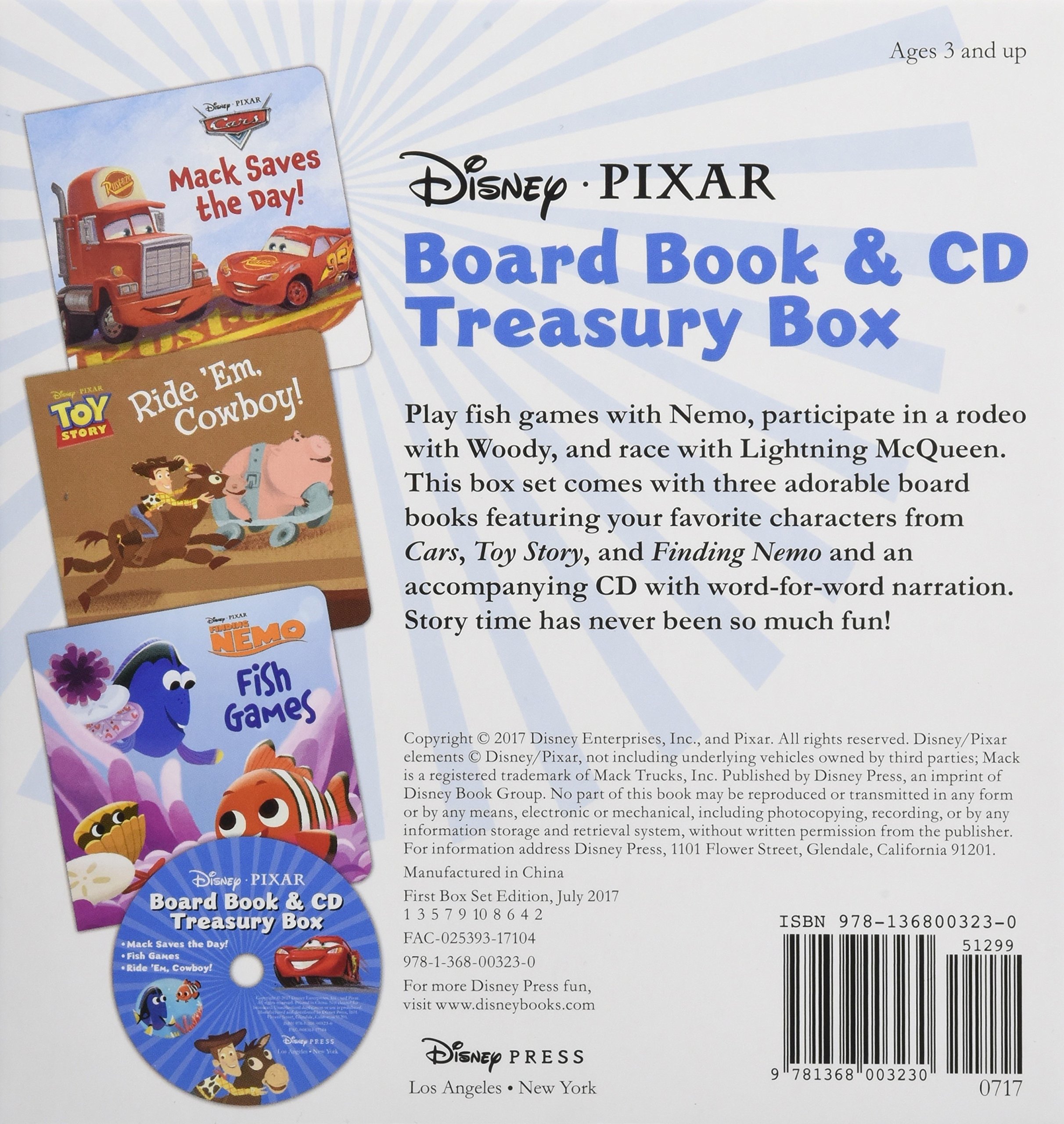 Vezi detalii pentru Disney Pixar Board Book & CD Treasury Box | 