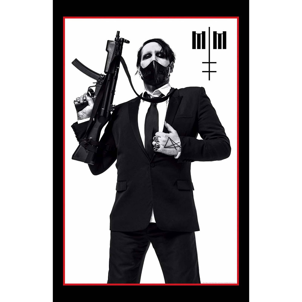 Poster textil Marilyn Manson_Machine Gun | Machine Gun