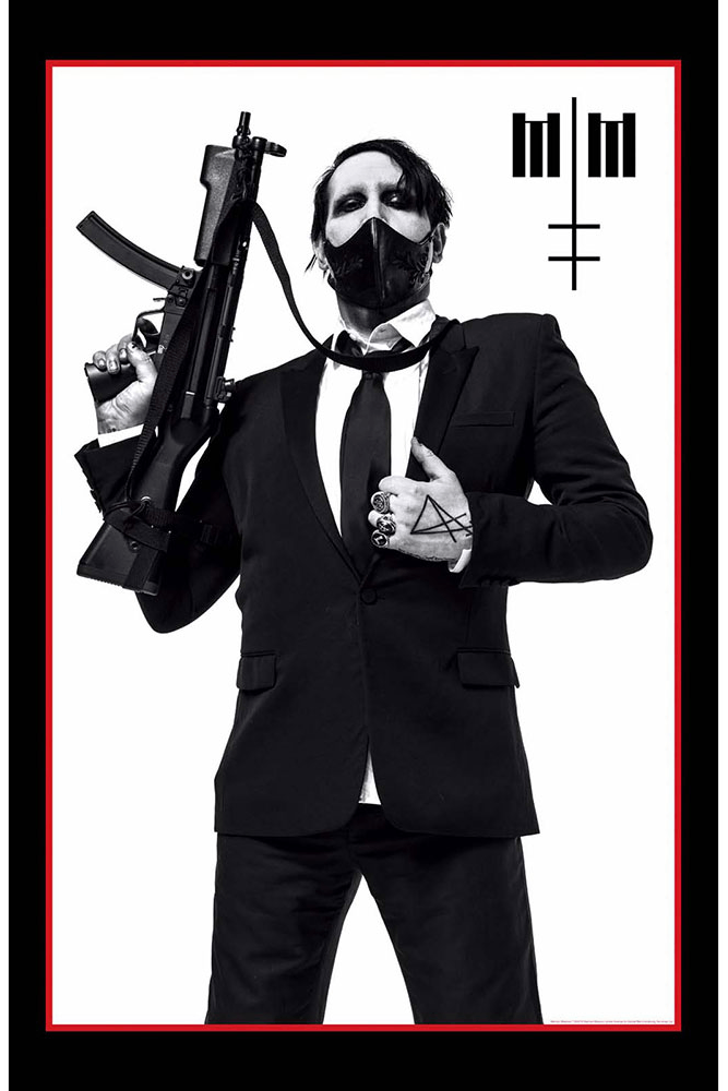 Poster textil - Marilyn Manson - Machine Gun | Razamataz