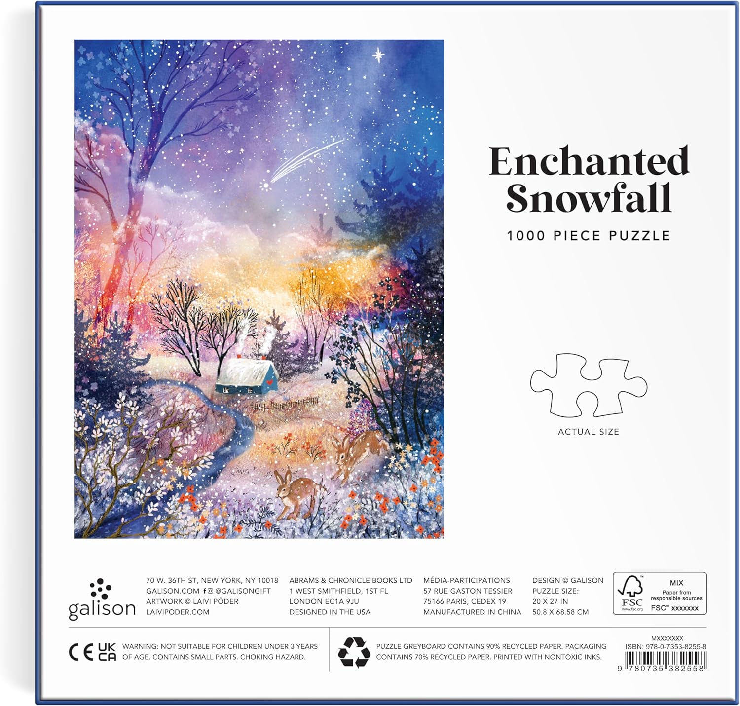 Puzzle 1000 piese - Enchanted Snowfall | Galison - 1 | YEO