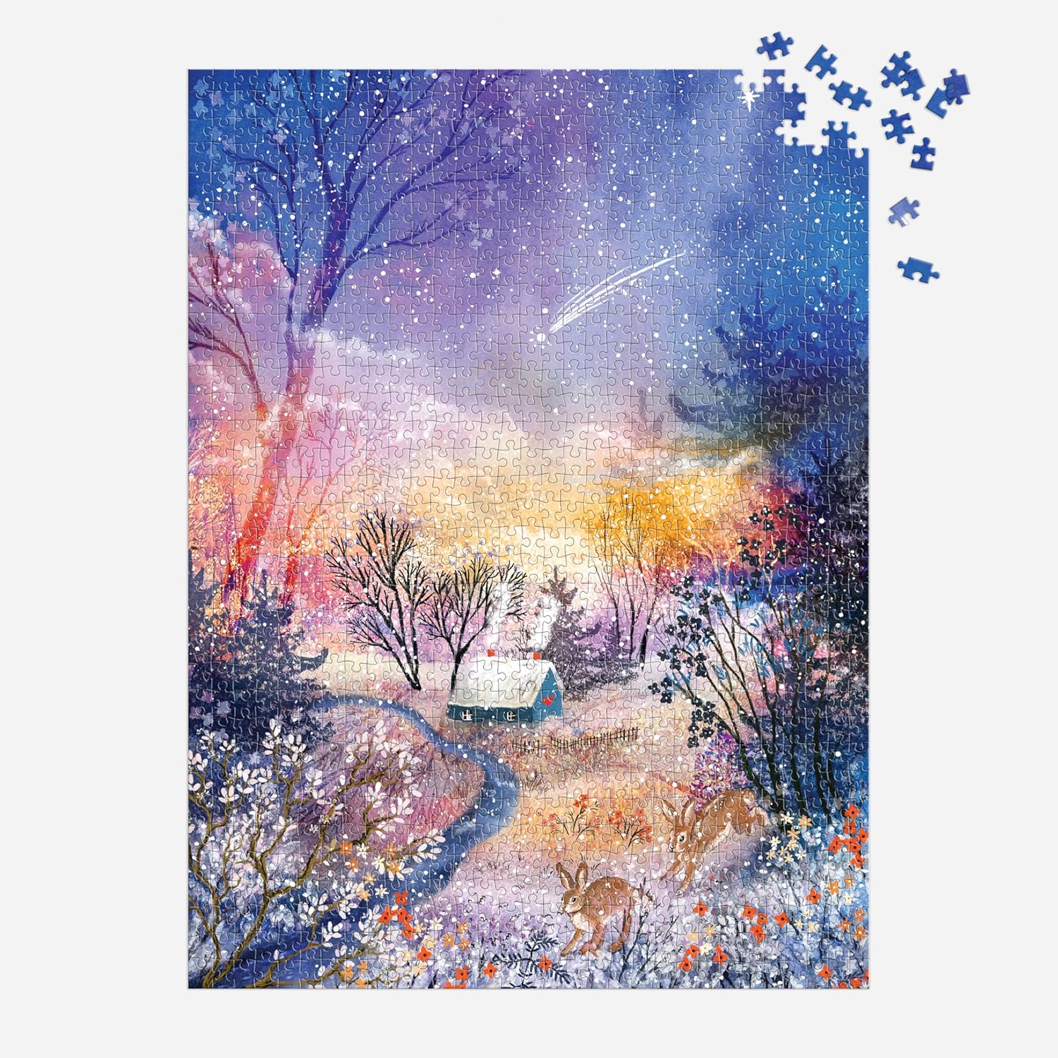 Puzzle 1000 piese - Enchanted Snowfall | Galison - 2 | YEO