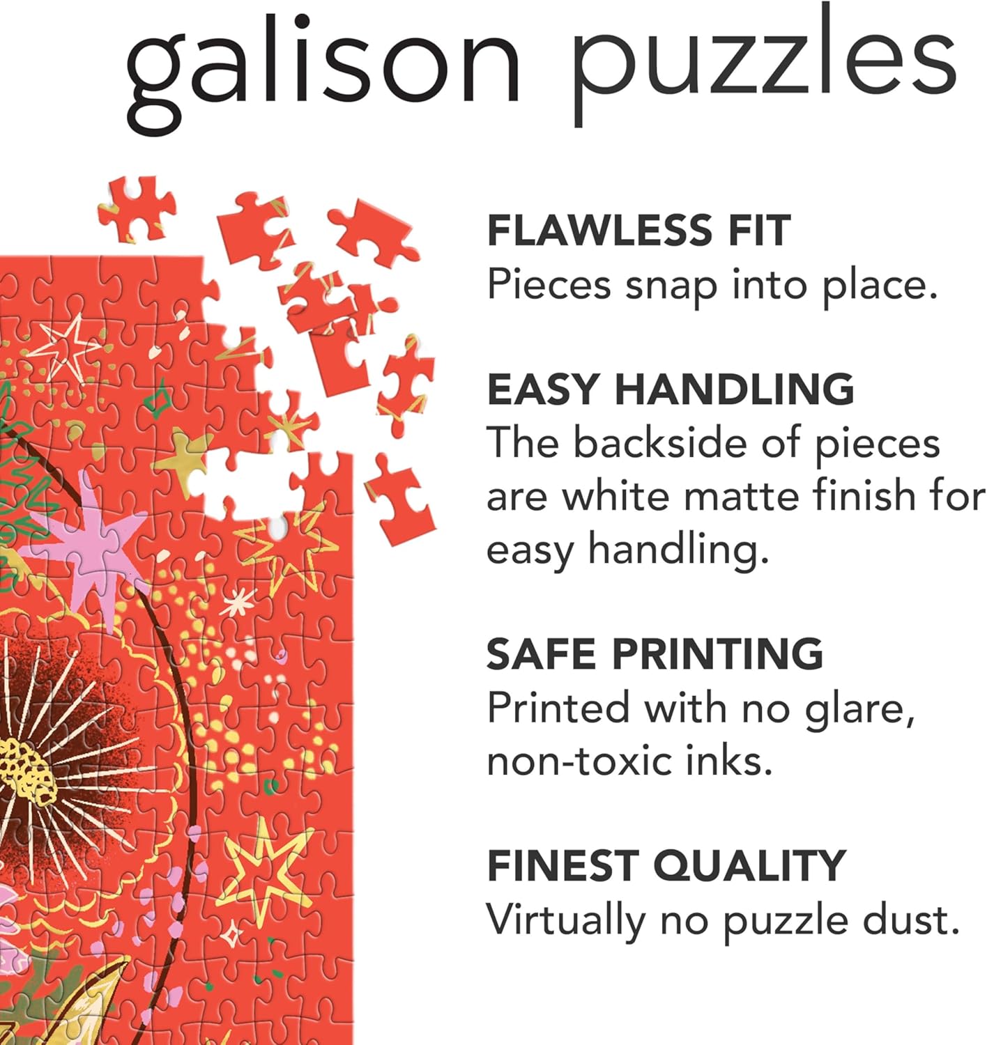 Puzzle 500 piese - Flower Gazing | Galison - 3 | YEO