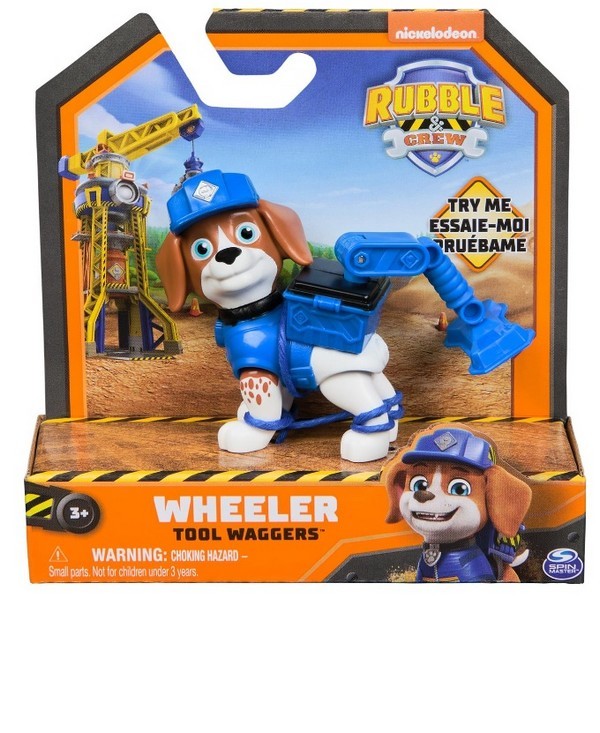 Figurina - Paw Patrol - Rubble & Crew - Wheeler | Spin Master - 1 | YEO