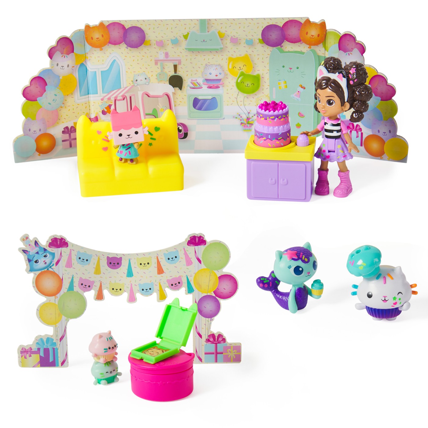 Set figurine - Gabby\'s Doll House - Ziua de nastere a lui Cakey | Spin Master