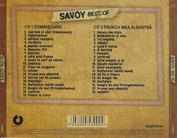 Savoy Best Of | Marian Nistor, Dorina Paraschiv Nistor - 6 | YEO