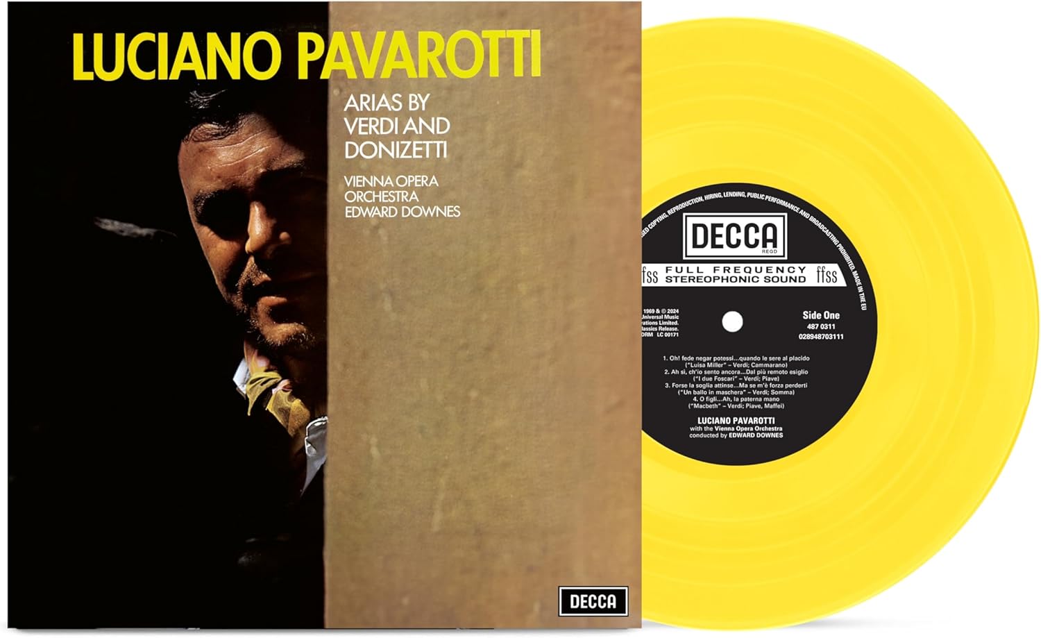 Arias by Verdi & Donizetti (Yellow Vinyl) | Luciano Pavarotti, Orchester der Wiener Staatsoper, Edward Downes