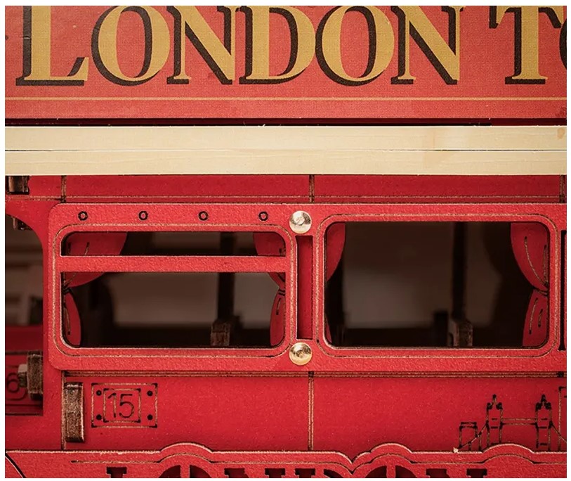 Puzzle 3D - London Double Decker Bus | Robotime - 6 | YEO