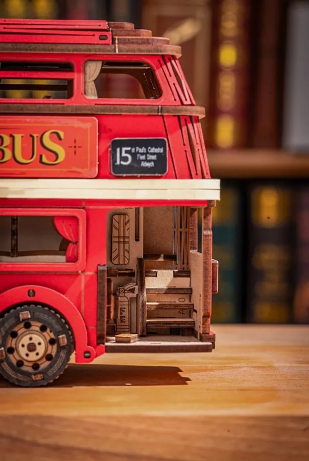 Puzzle 3D - London Double Decker Bus | Robotime - 7 | YEO