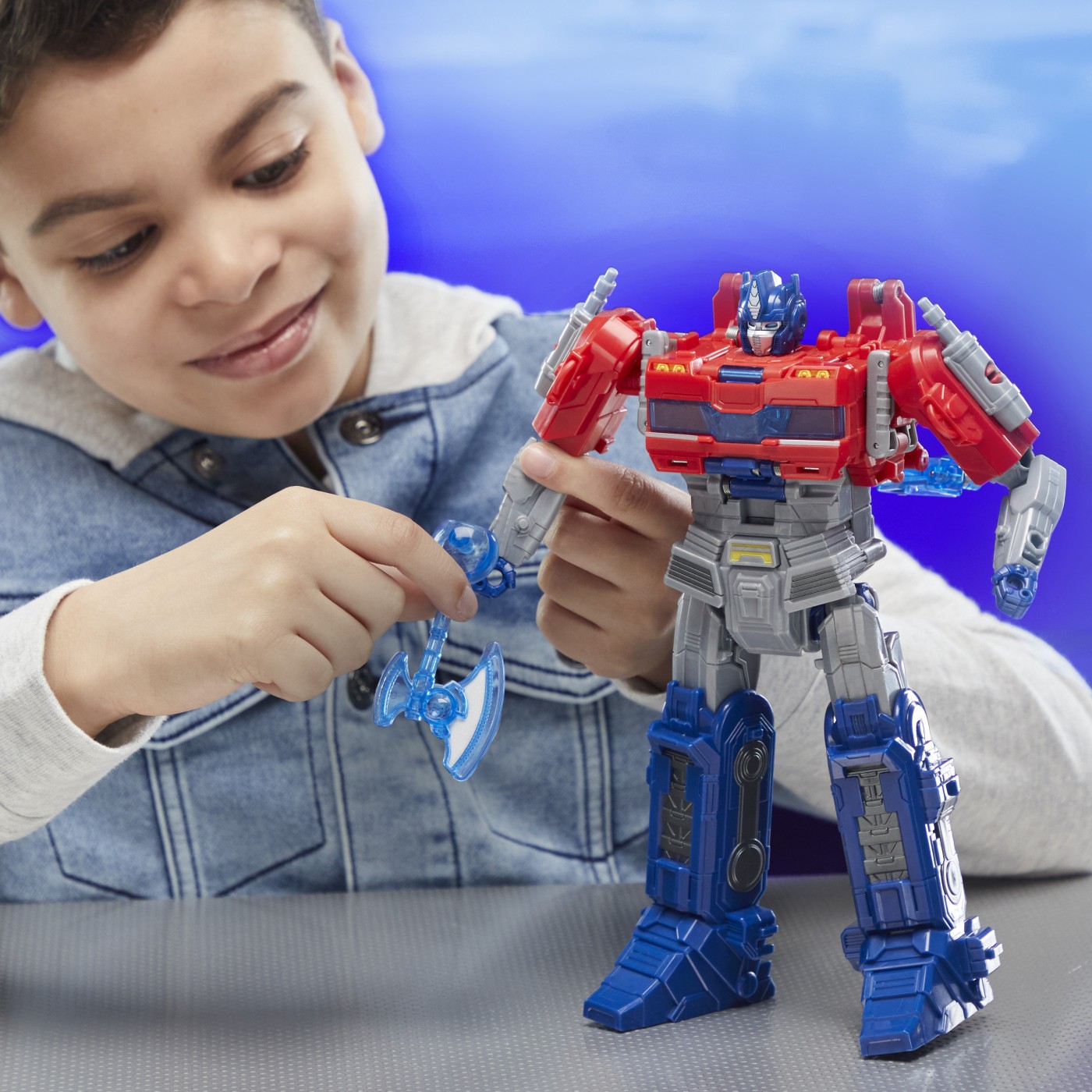 Figurina Transformers One - Power Flip Optimus Prime | Hasbro - 1 | YEO