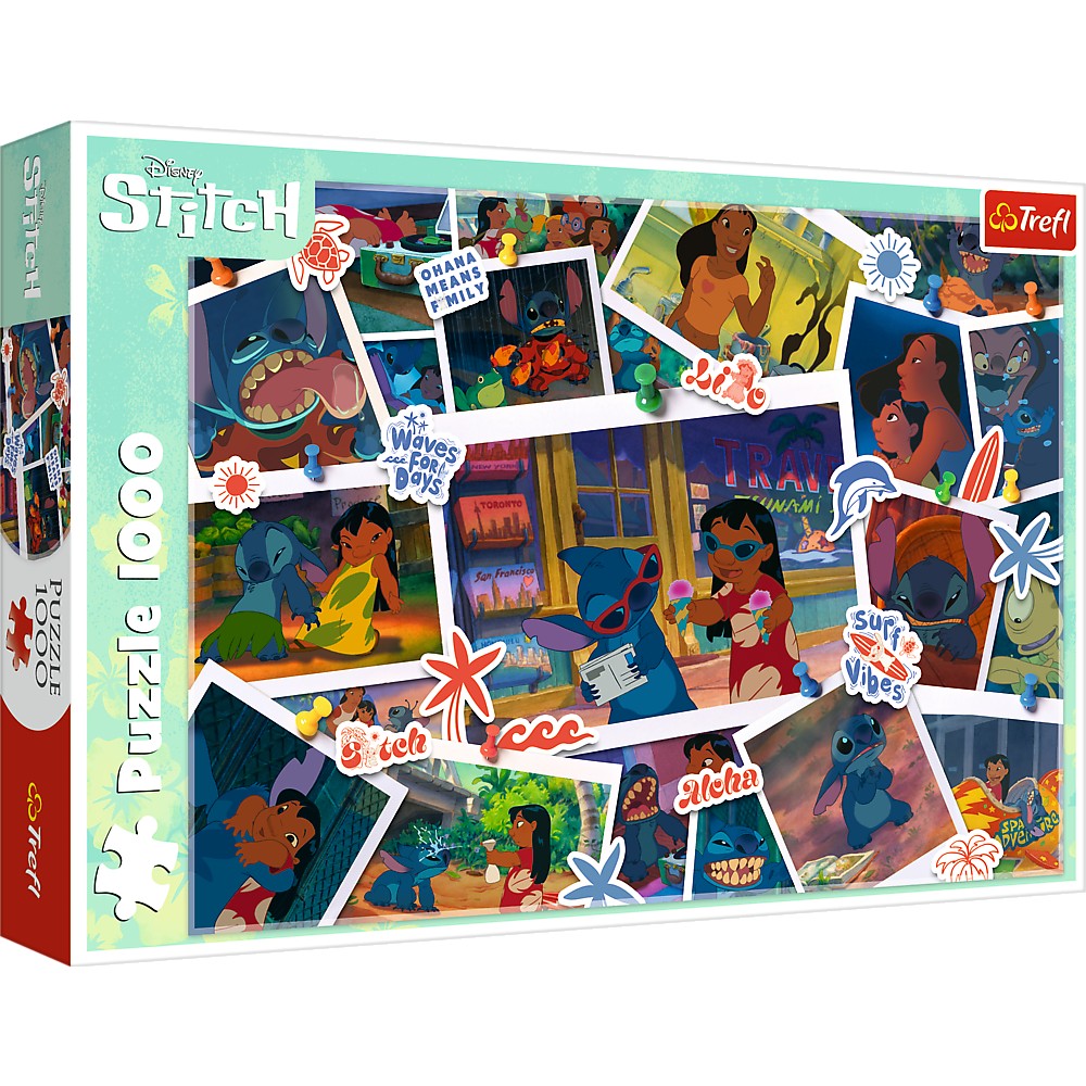 Puzzle 1000 piese - Disney Lilo si Stitch - Dulci Amintiri | Trefl - 1