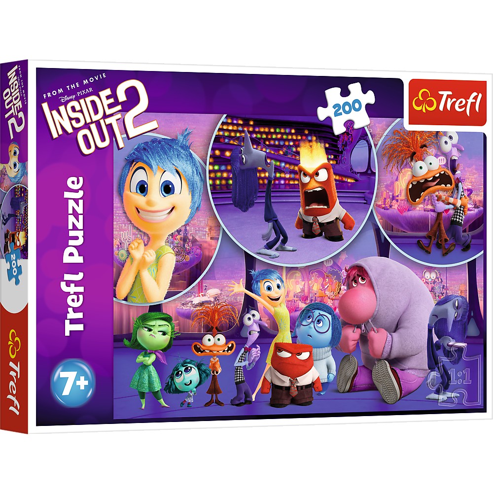 Puzzle 200 piese - Disney Inside Out 2 - Emotiile Copiilor | Trefl - 1 | YEO