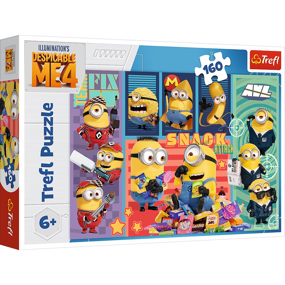 Puzzle 160 piese - Despicable Me 4 - Lumea Minionilor | Trefl - 1