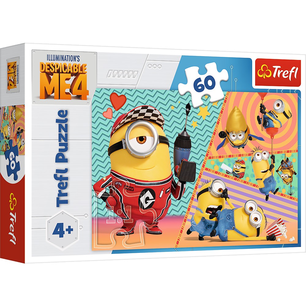 Puzzle 60 piese - Despicable Me 4 (Minionii fericiti) | Trefl - 1