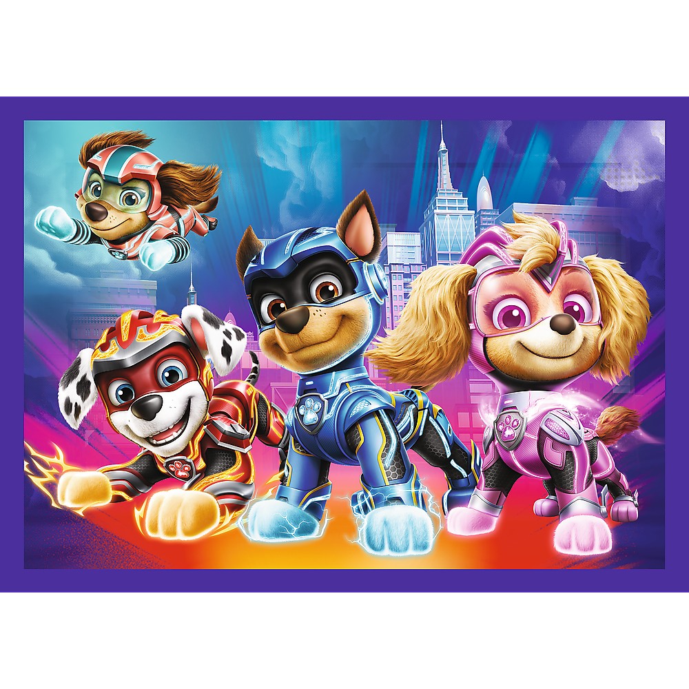 Puzzle 4in1 - Patrula Catelusilor - Mighty Movie | Trefl - 2 | YEO