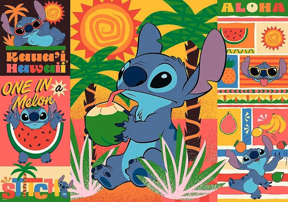 Puzzle 500 piese - Disney: Stitch in vacanta | Trefl - 1 | YEO