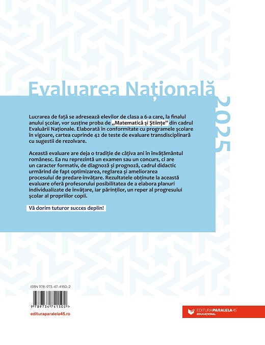 Matematica si Stiinte - Evaluarea Nationala, Clasa a VI-a | Bogdan Antohe, Florin Antohe, Marius Antonescu, Lucia Popa, Agnes Voica