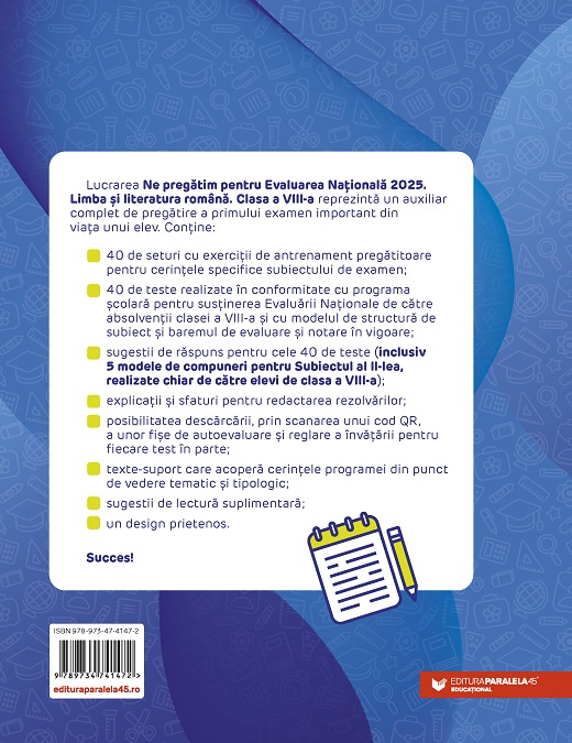 Limba si literatura romana - Evaluarea Nationala, Clasa a VIII-a | Cristina Cergan, Mihaela Dobos, Diana Iacob, Natalia Leu, Daniela Martinas, Mihaela Nicolae, Bogdan Ratiu, Camelia Sapoiu, Anca Vlaicu