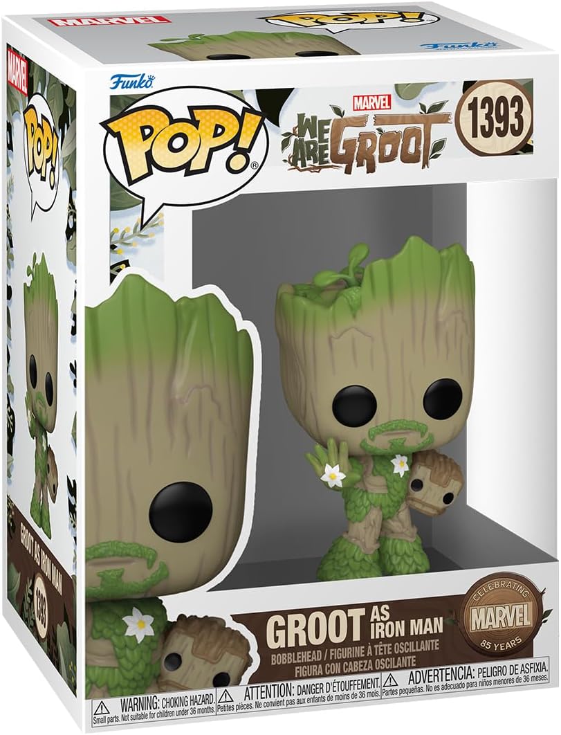 Figurina - Pop! We Are Groot: Groot (as Iron Man) | Funko - 1 | YEO