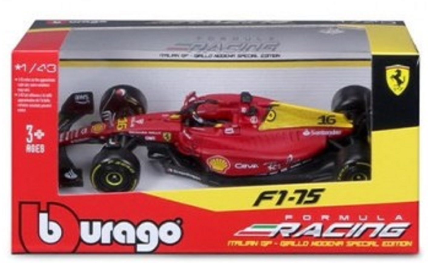 Masina - Carlos Sainz Jr. Ferrari F1-75 | Burago - 1 | YEO