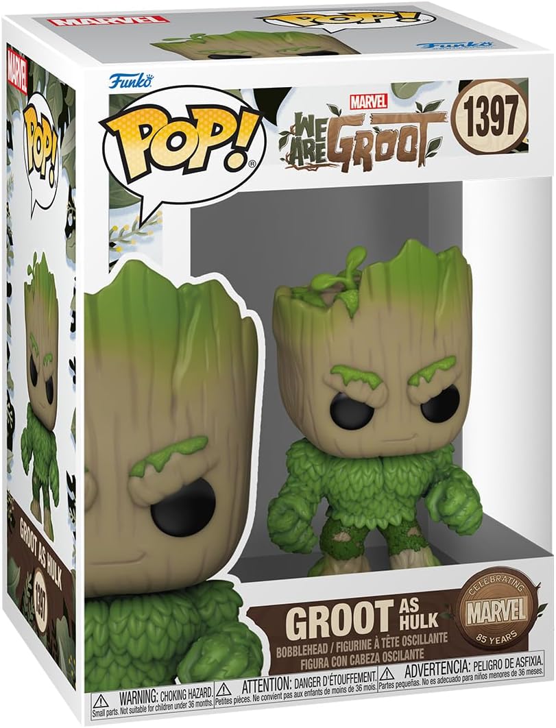 Figurina - Pop! We Are Groot: Groot (as Hulk) | Funko - 1 | YEO