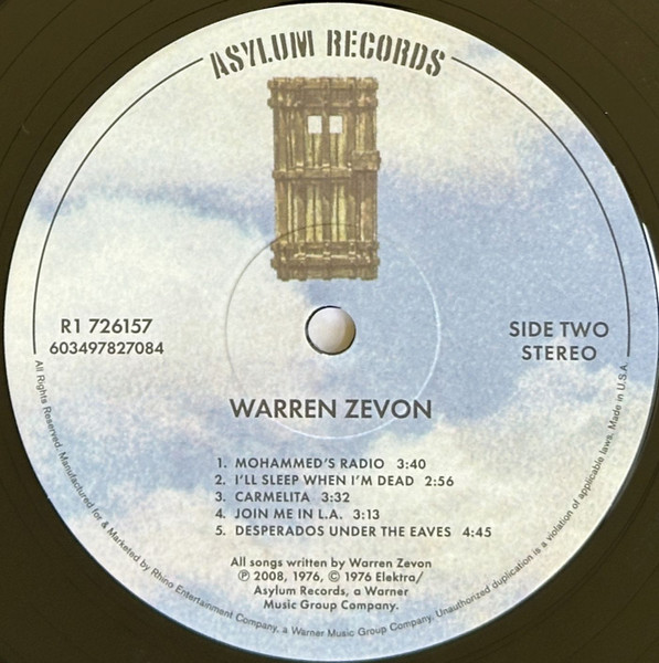 Warren Zevon - Vinyl | Warren Zevon - 2 | YEO