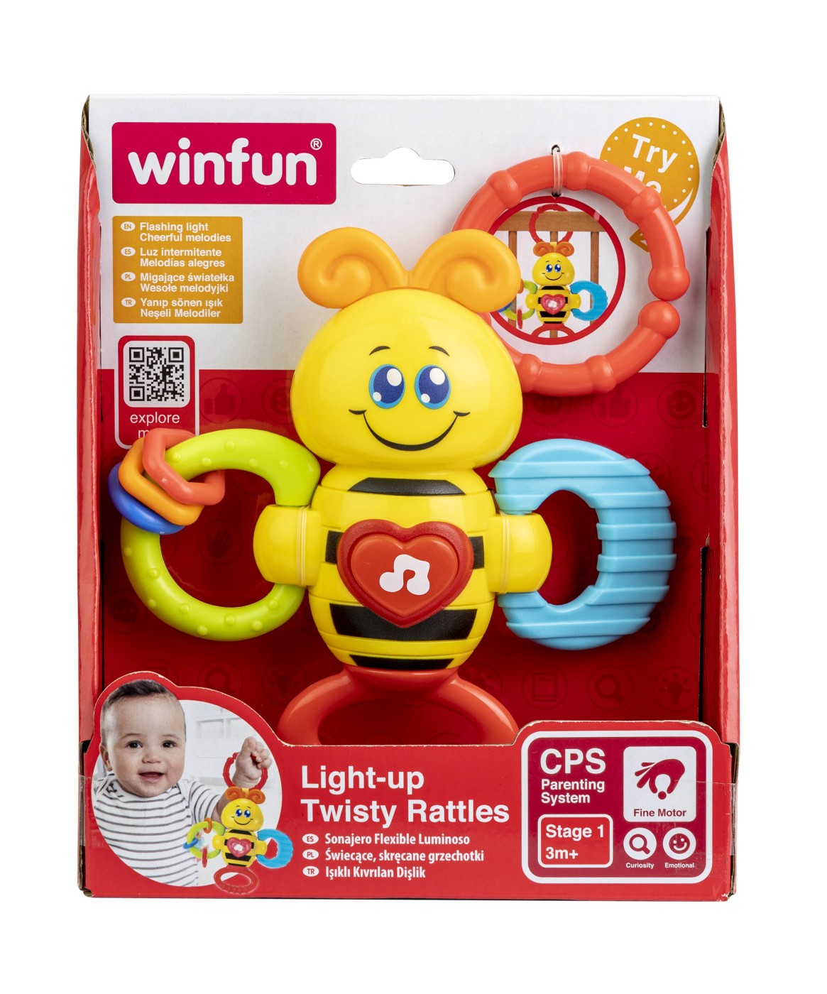 Jucarie - Albina zornaitoare cu sunete si lumini | Winfun - 2 | YEO