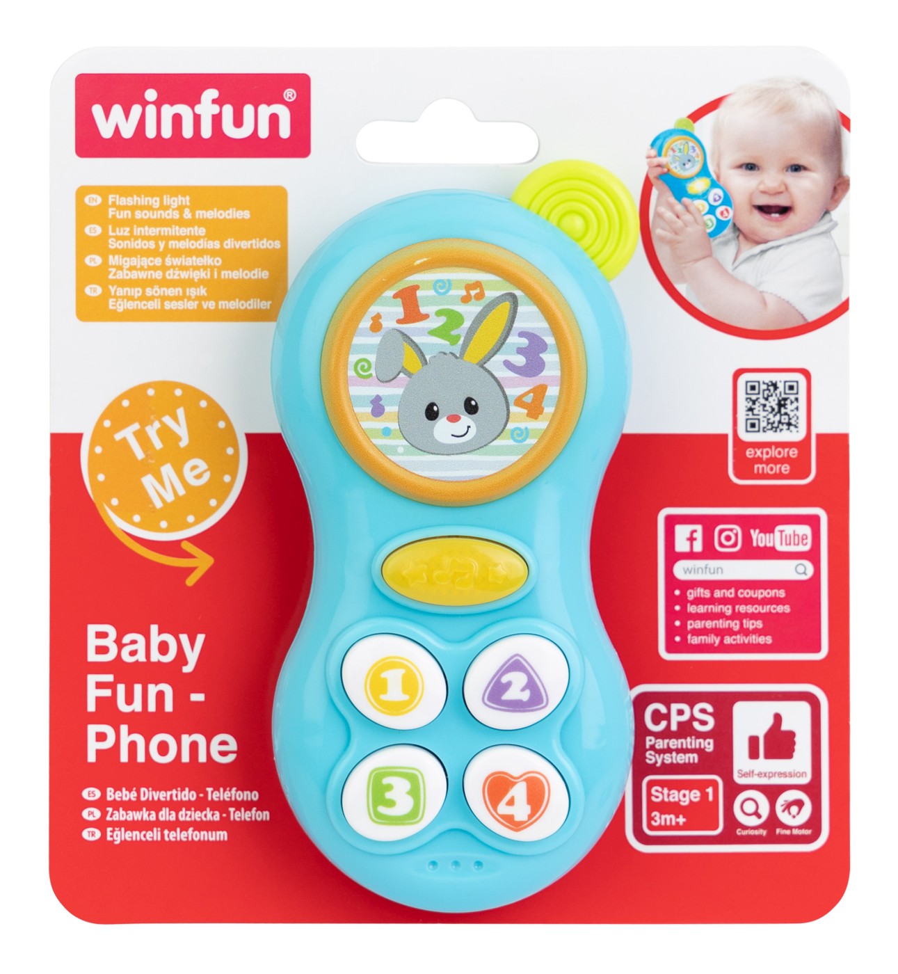 Jucarie - Telefon - Albastru | Winfun - 2 | YEO